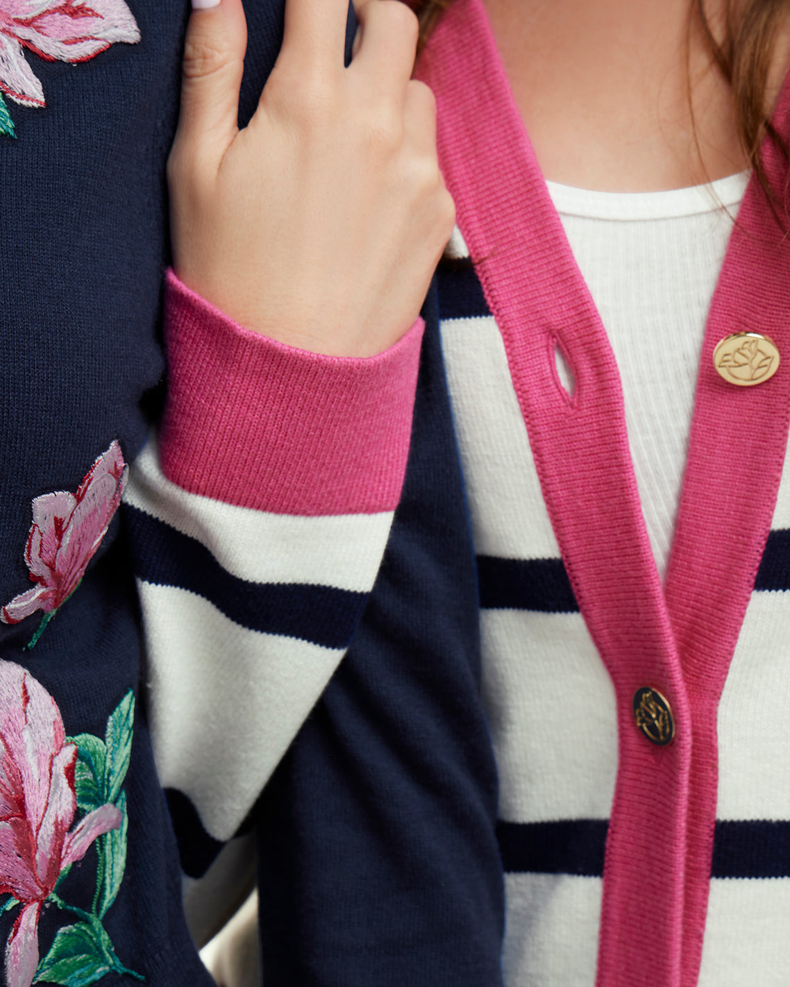 Draper James Magnolia White Cassadee Cardigan