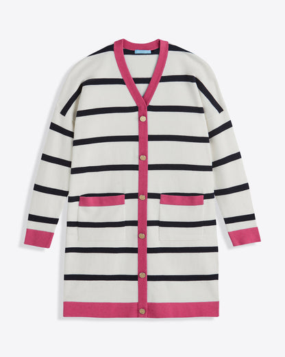 Draper James Magnolia White Cassadee Cardigan