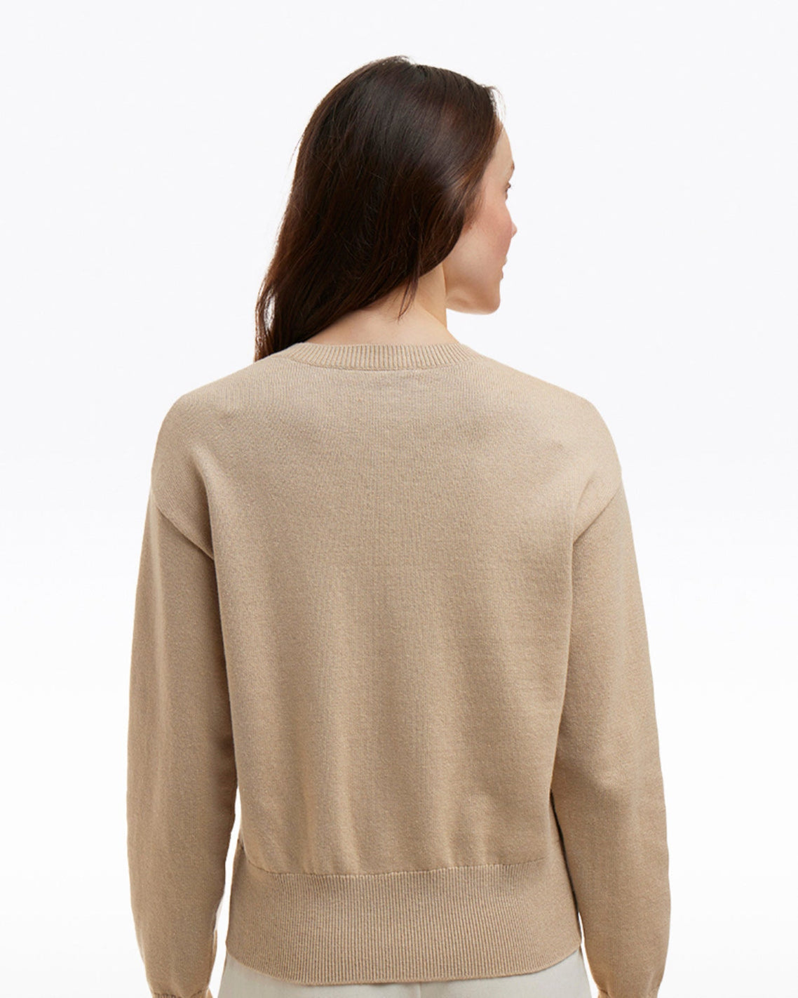 Draper James Brown Daffodil Crewneck Sweater