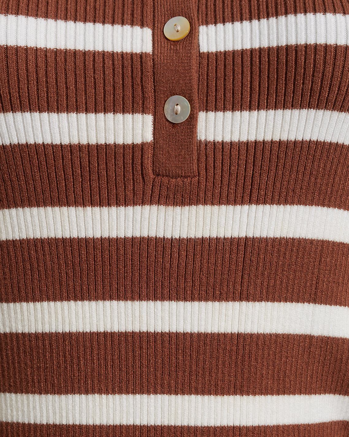 Draper James Rust Stripe Rib Sweater in Rust Stripe | Knit Tops by Draper James