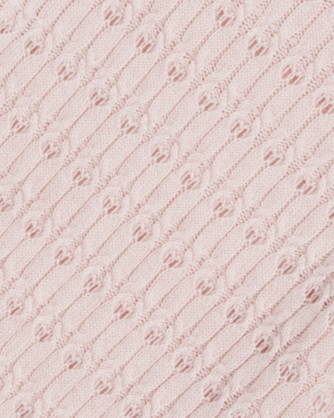 Draper James Orchid Pink Puff Sleeve Sweater in Pointelle Knit