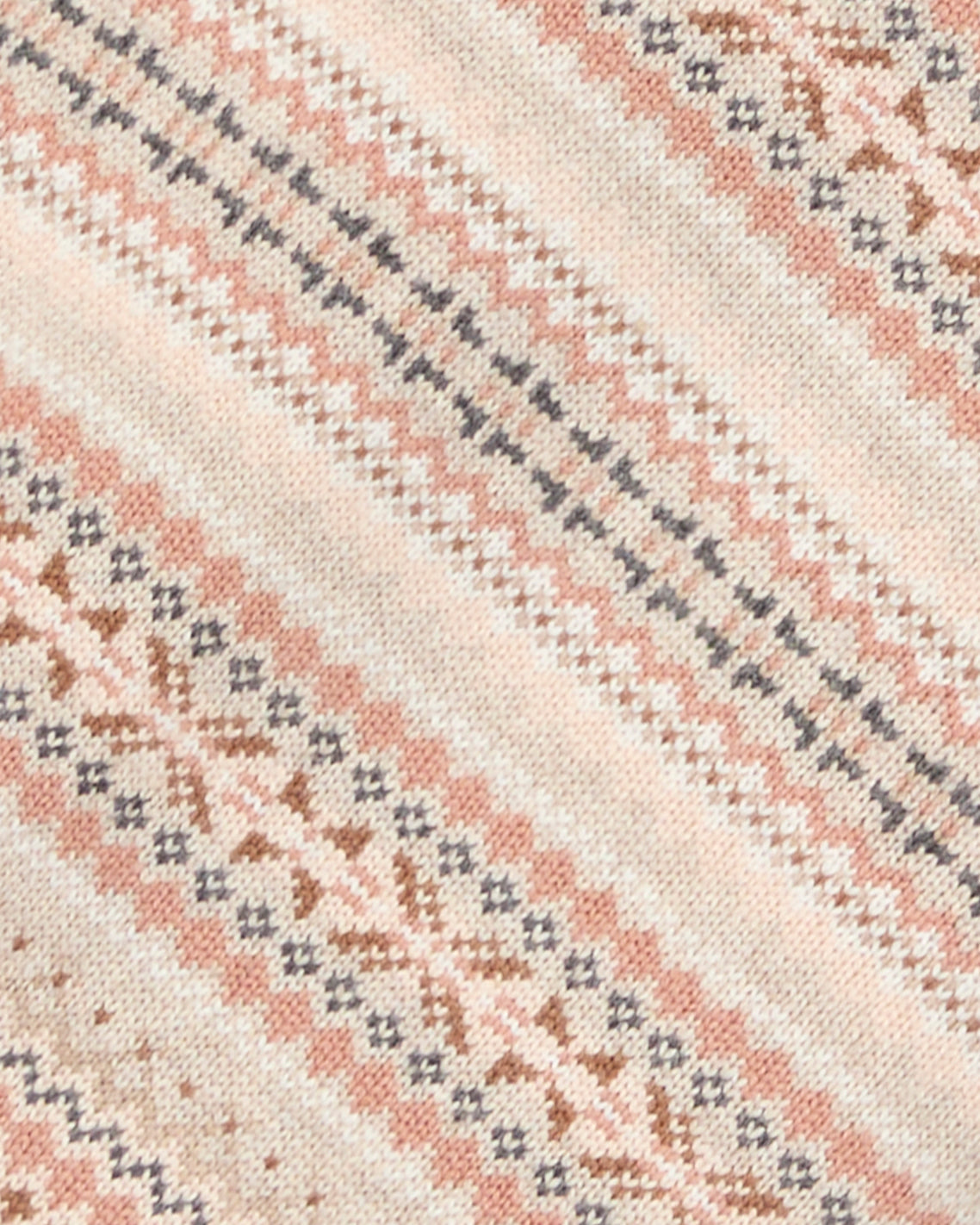 Draper James Brown Fairisle Flutter Sleeve Sweater