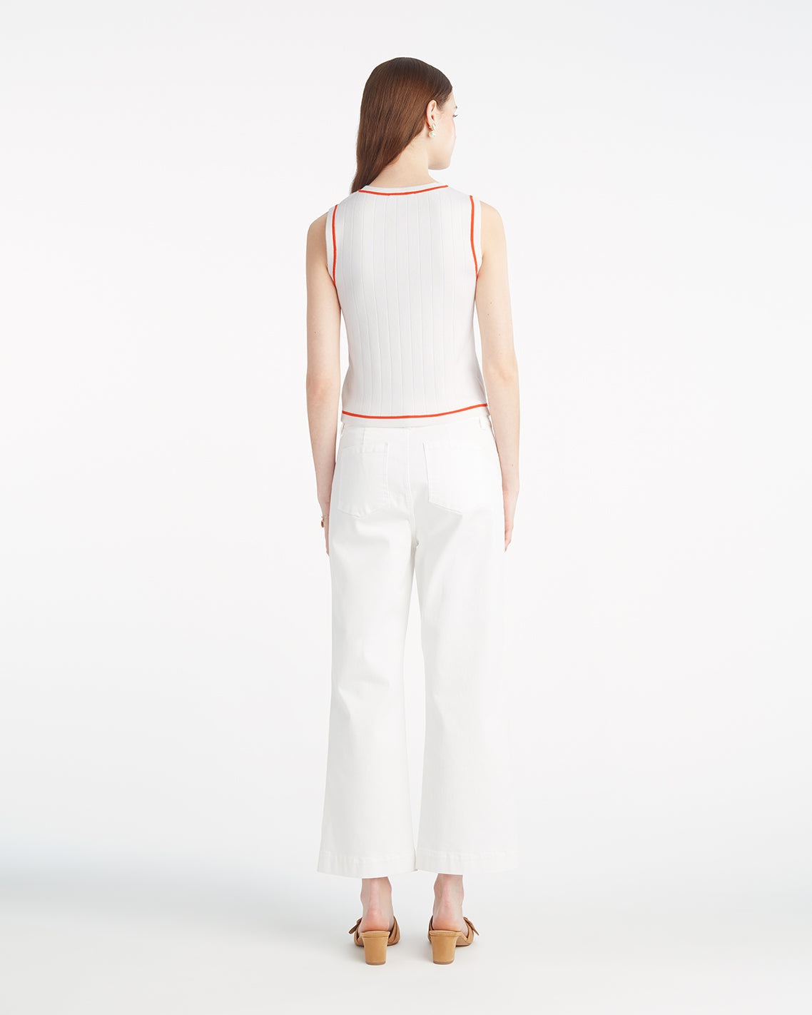 Draper James Magnolia White Sweater Tank in New Color | Knit Tops by Draper James