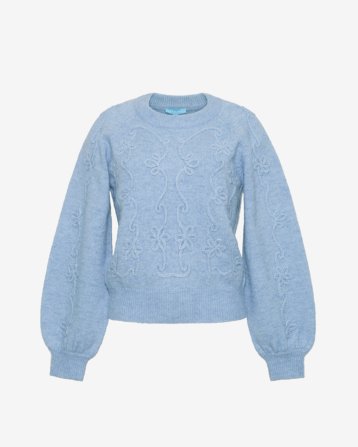 Draper James Light Blue Floral Sweater | Women's Print Sweaters by Draper James