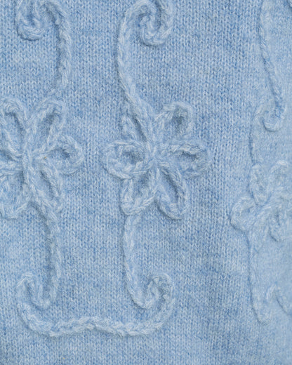 Draper James Light Blue Floral Sweater | Women's Print Sweaters by Draper James