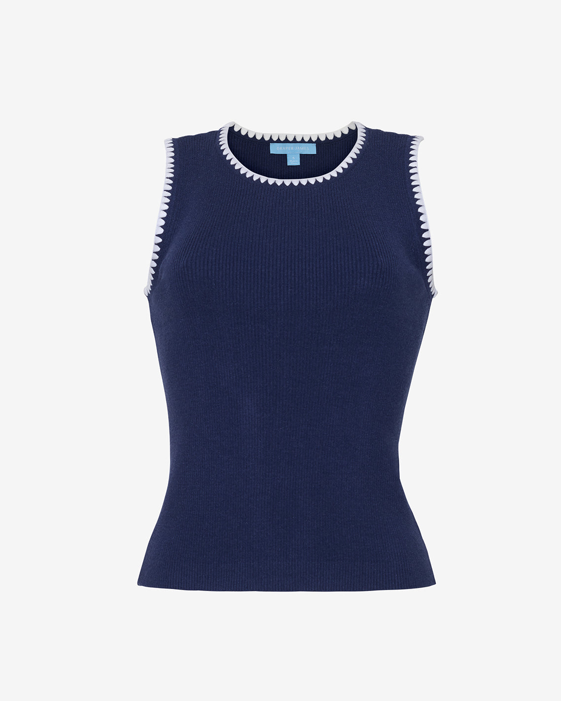 Draper James Nassau Navy Sweater Tank | Women's Sleeveless Knit Tops