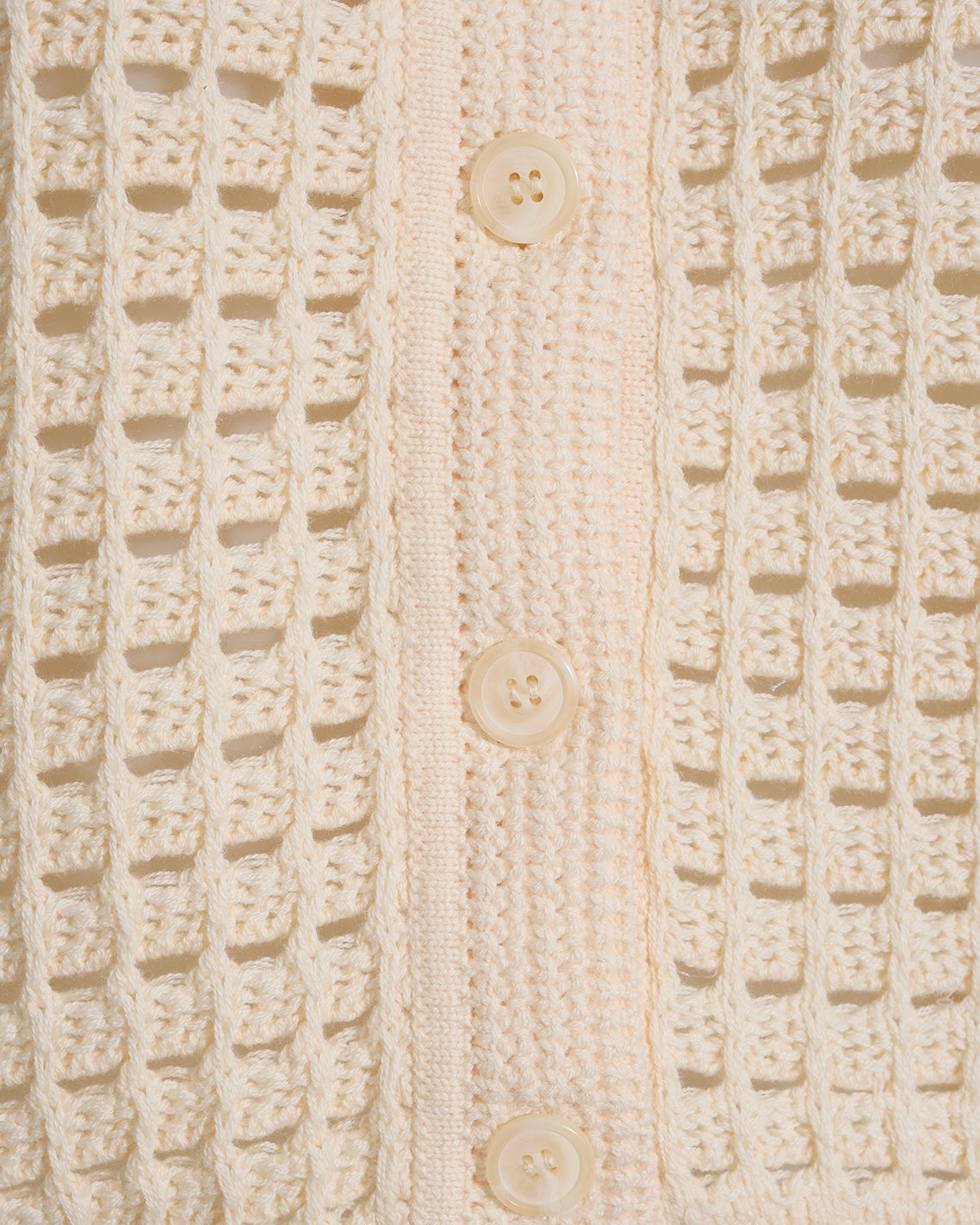 Draper James Beige Crochet Sweater Cardigan in Beige