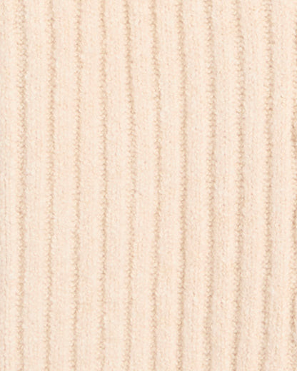 Draper James Cream Quarter Zip Cableknit Sweater