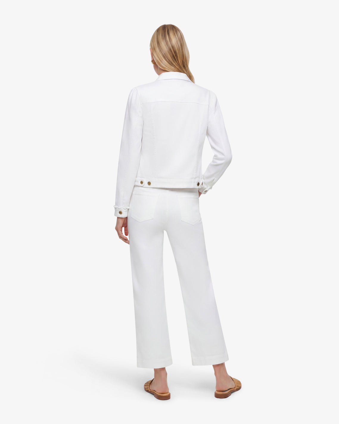 Draper James Magnolia White White Denim Jacket