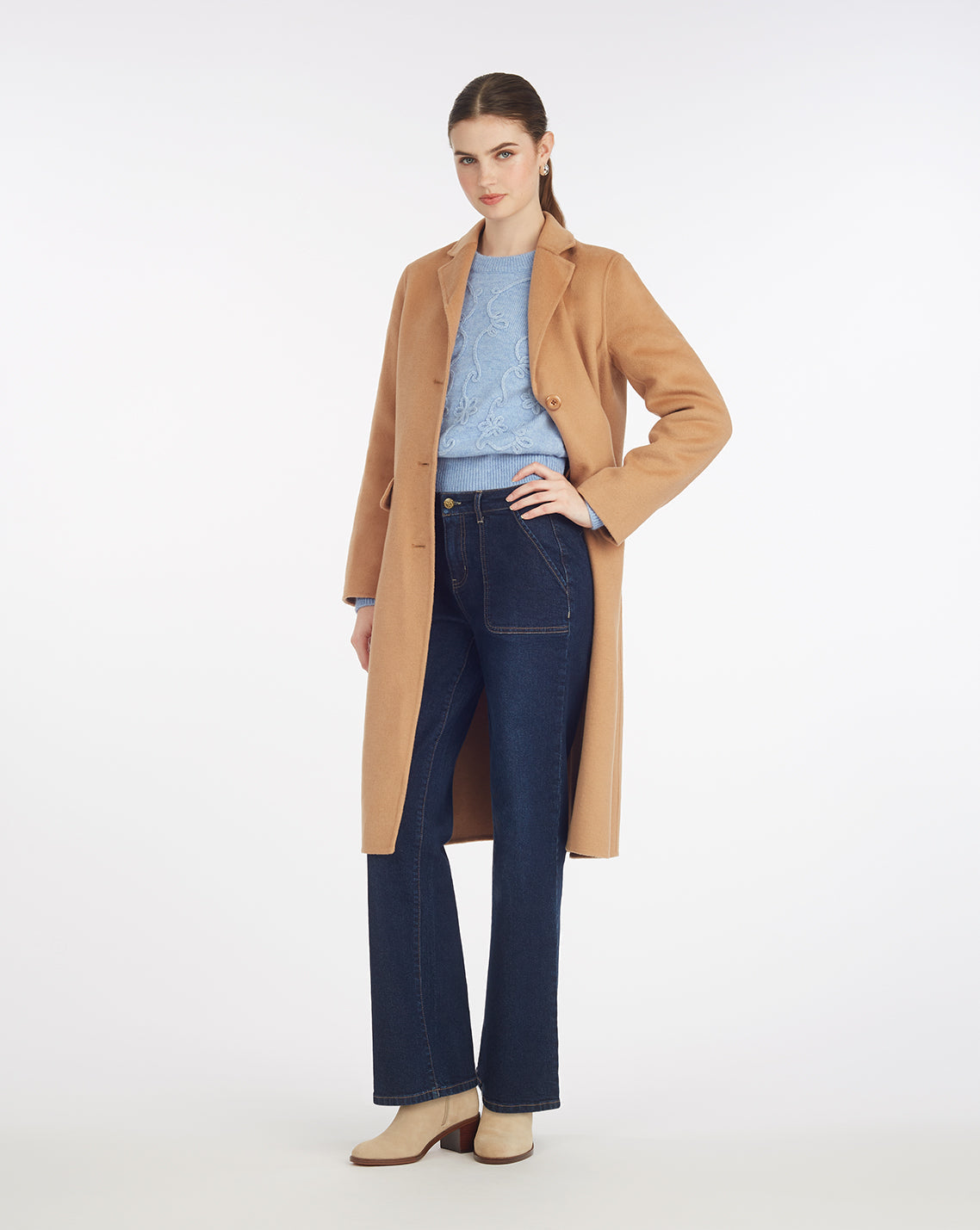 Draper James Camel Woods Coat in Camel