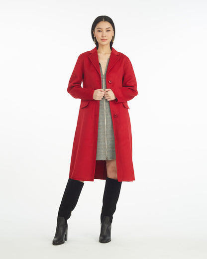 Draper James Red Woods Coat in Red