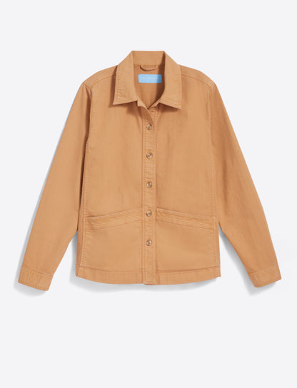 Draper James Camel Utility Jacket in Cotton Twill