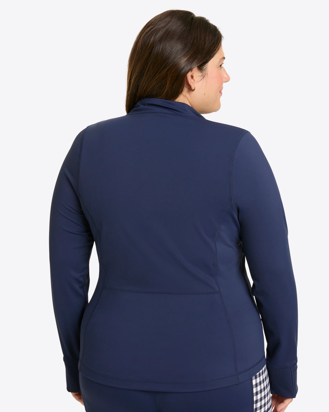 Draper James Nassau Navy Warm Up Jacket in Navy