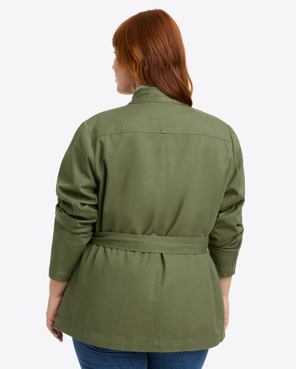 Draper James Field Green Field Jacket in Green Twill