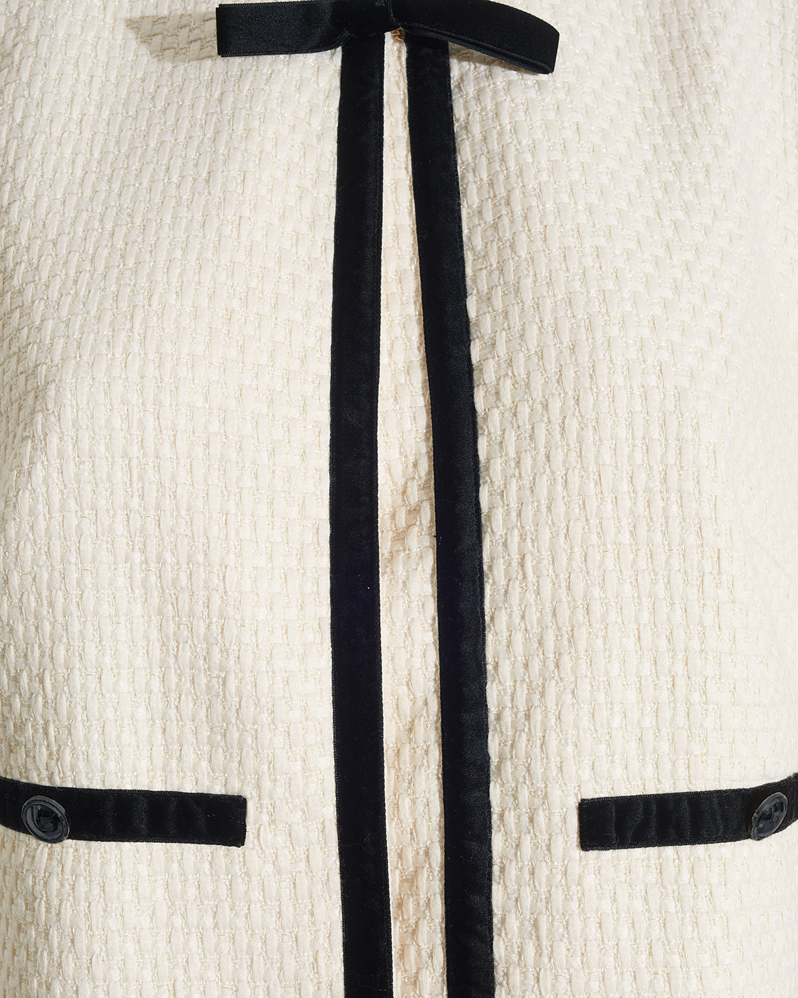 Draper James Magnolia White Tweed Jacket in Vanilla