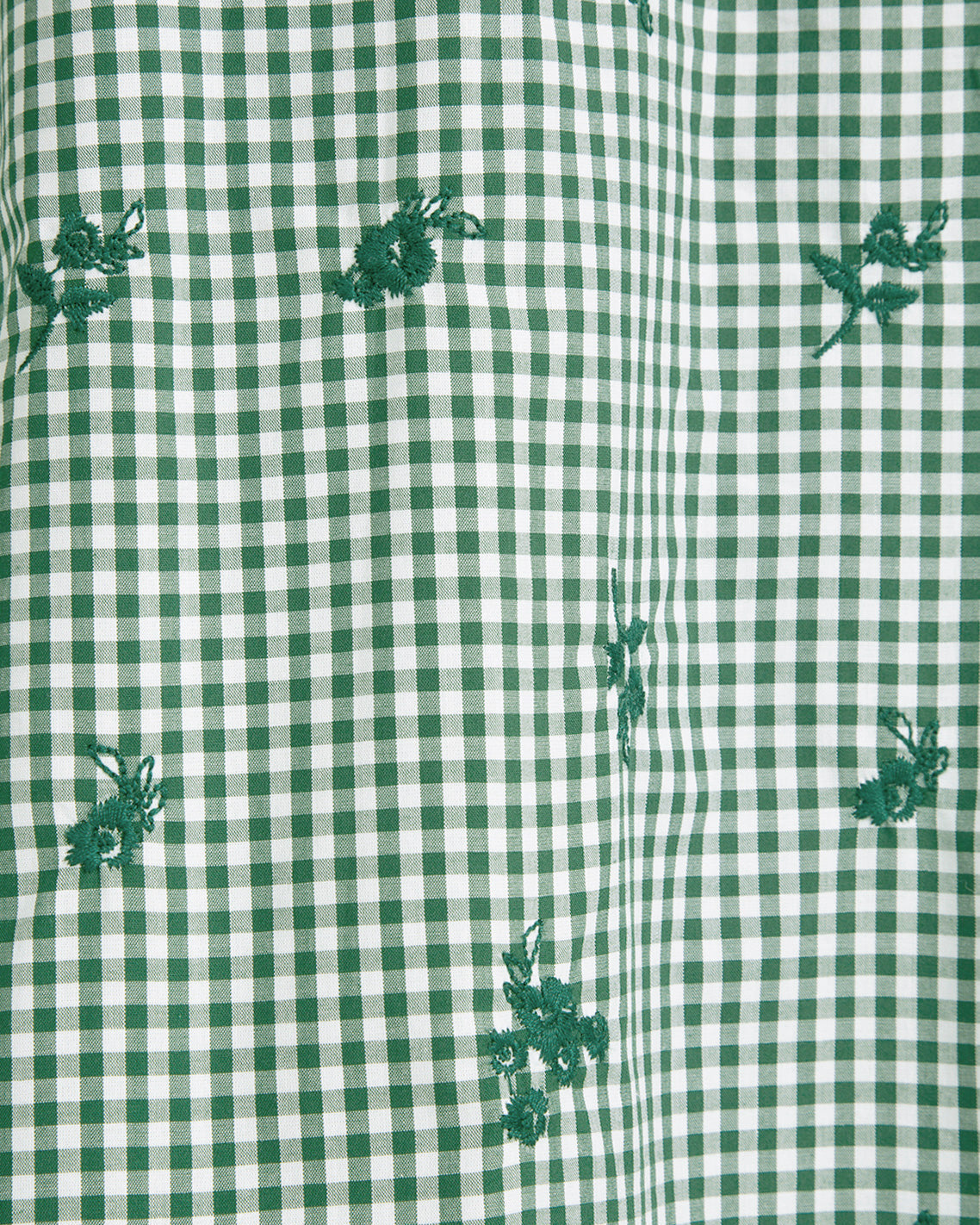 Draper James Green Multi Midi Skirt in Green Gingham