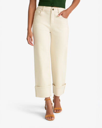 Draper James Natural Cuffed Bottom Pant
