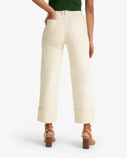 Draper James Natural Cuffed Bottom Pant
