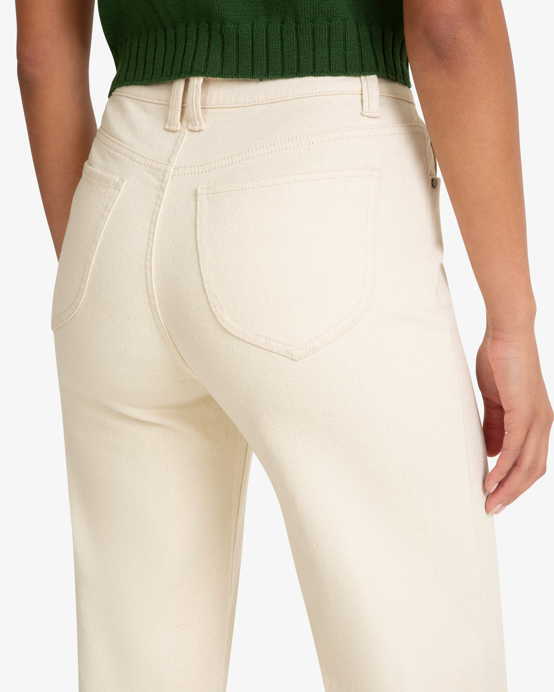 Draper James Natural Cuffed Bottom Pant