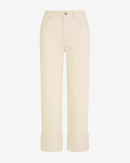 Draper James Natural Cuffed Bottom Pant