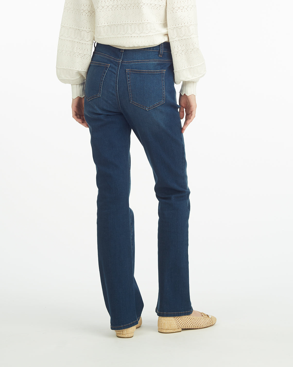 Draper James Dark Wash Patch Pocket Denim Baby Boot