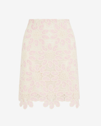 Draper James Pink Multi Fauxchet Skirt