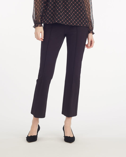 Draper James Black Knit Pants in Ponte – Classic Fit