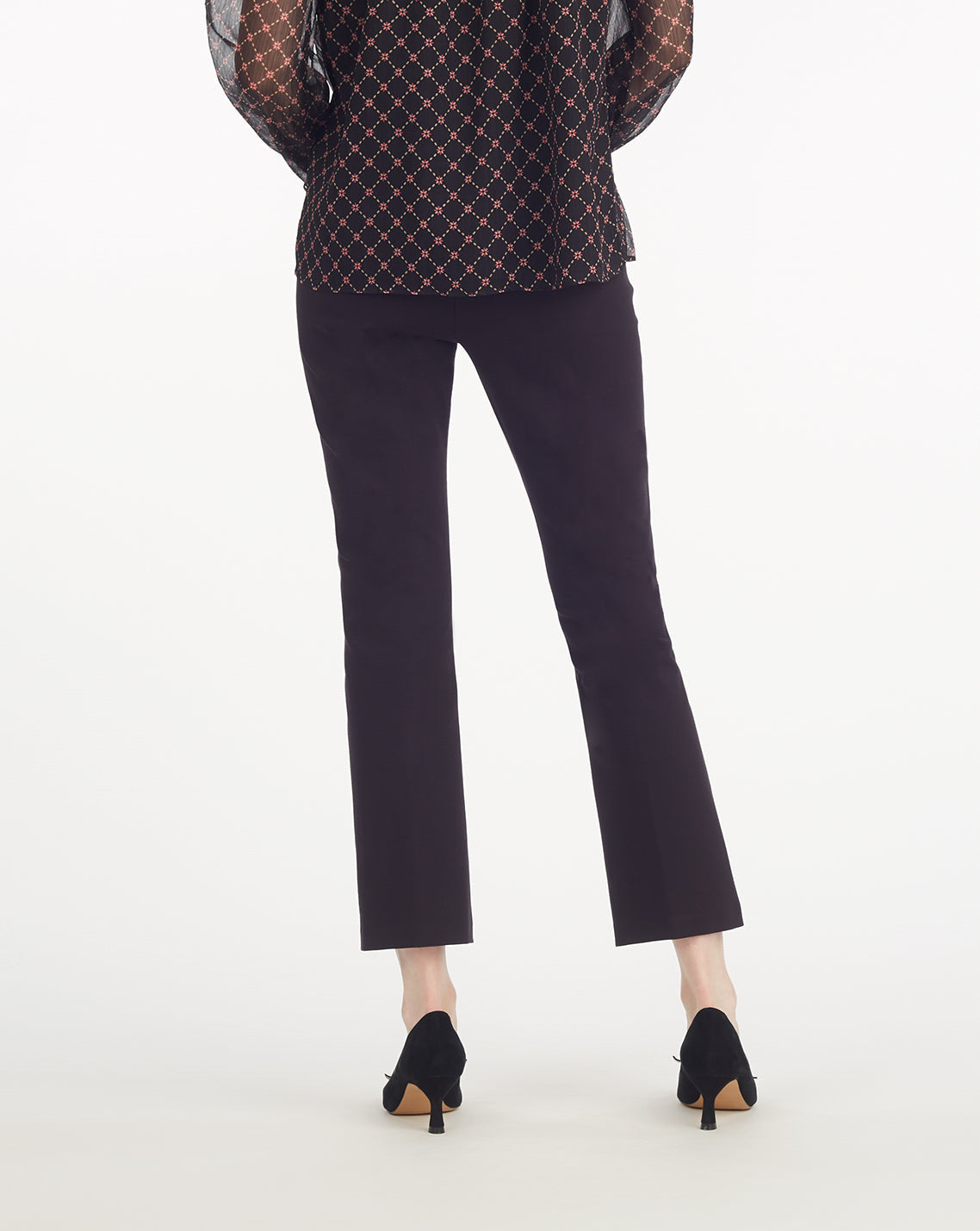 Draper James Black Knit Pants in Ponte – Classic Fit