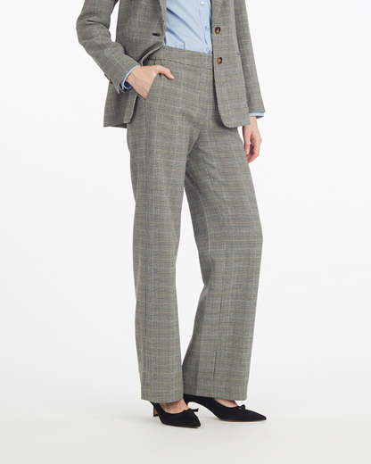 Draper James Glen Plaid Wide Leg Glen Check Pant