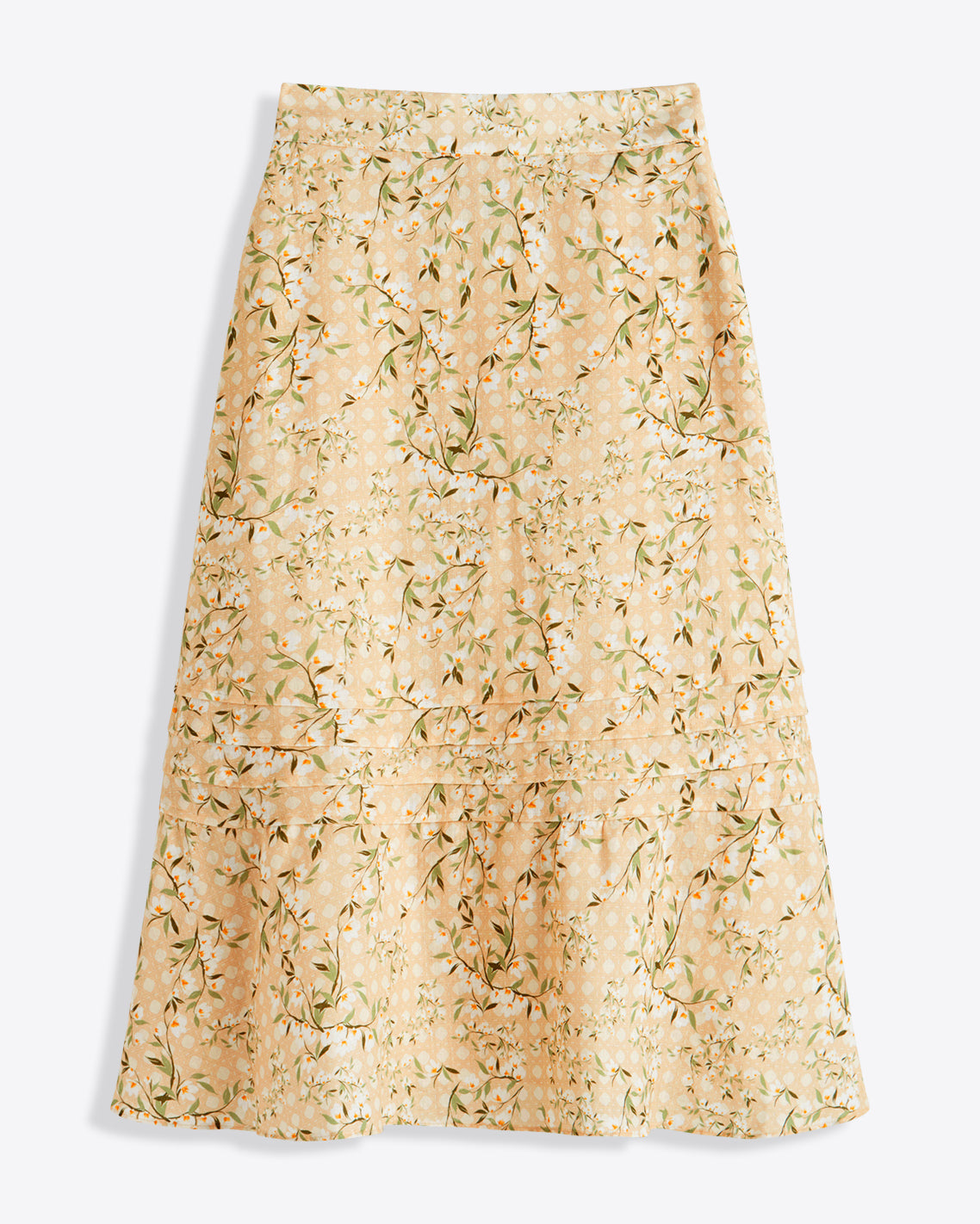 Draper James Floral Rattan Midi Skirt in Floral Rattan