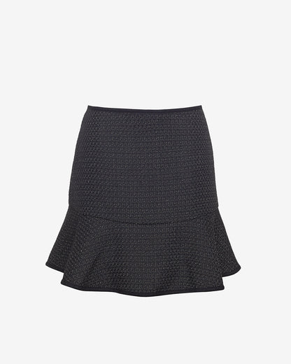 Draper James Black Mini Flounce Skirt | Women's Mini Skirts by Draper James