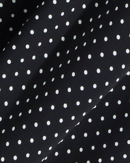 Draper James Black Polka Dot Midi Skirt in Polka Dot