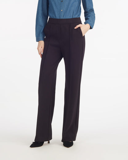Draper James Black Flare Pants in Ponte – Classic Black