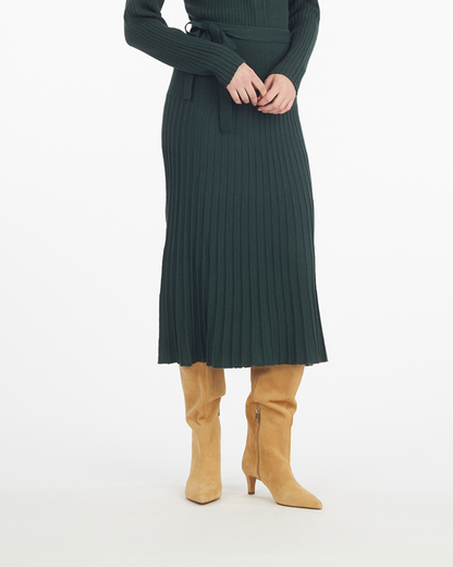Draper James Sycamore Luxe Pleated Maxi Skirt – Alternate Color