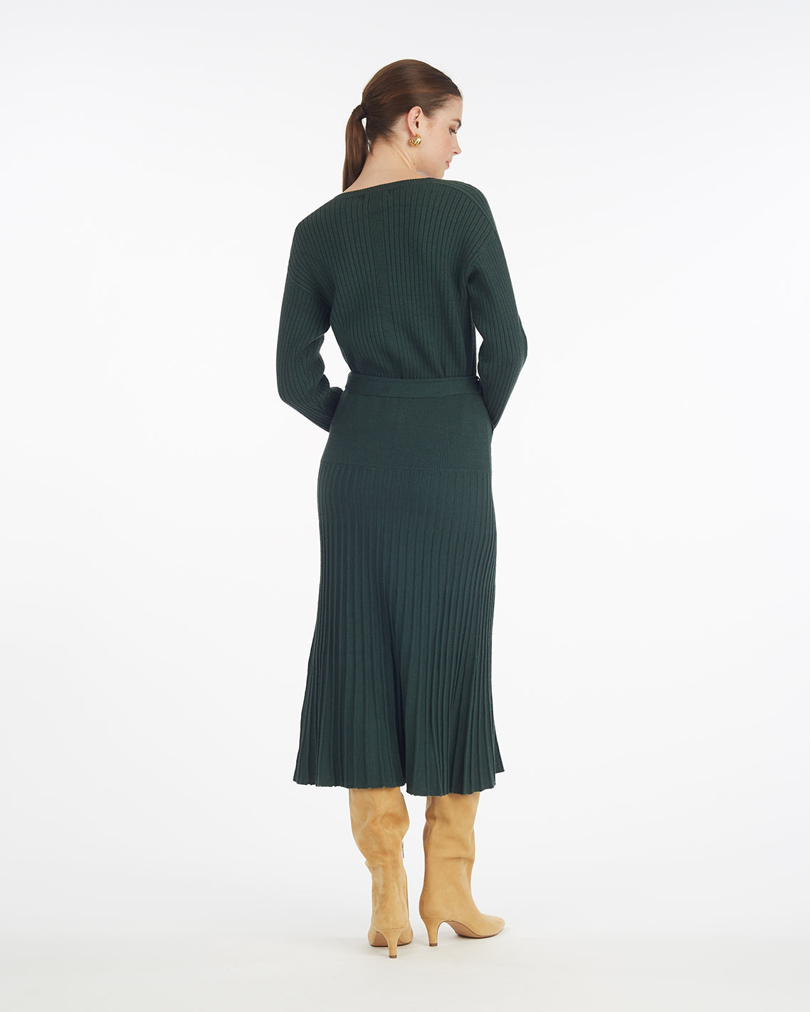 Draper James Sycamore Luxe Pleated Maxi Skirt – Alternate Color