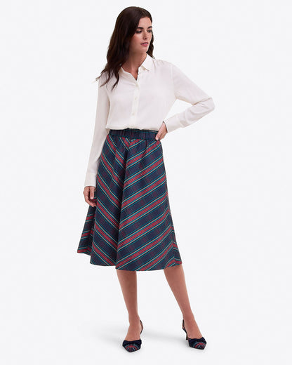 Draper James Georgia Plaid Taffeta Midi Skirt | Women's Skirts by Draper James