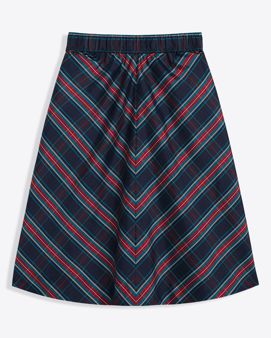 Draper James Georgia Plaid Taffeta Midi Skirt | Women's Skirts by Draper James