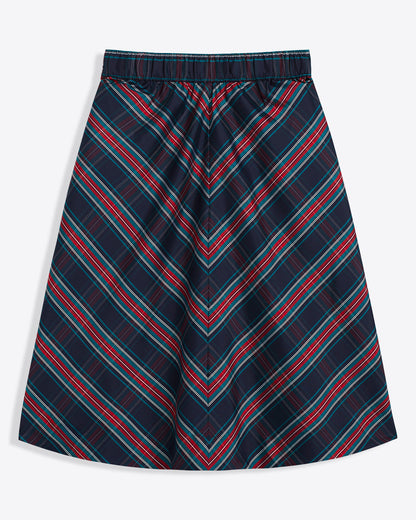 Draper James Georgia Plaid Taffeta Midi Skirt | Women's Skirts by Draper James