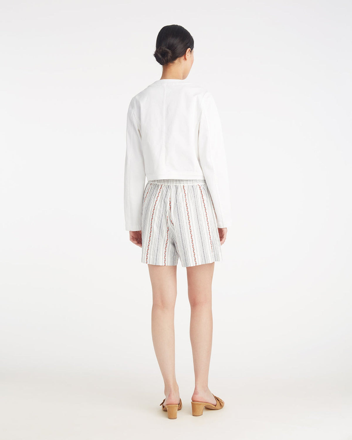 Draper James Magnolia White Tie Waist Short | Women's Shorts by Draper James