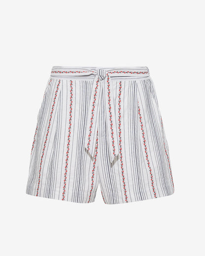 Draper James Magnolia White Tie Waist Short | Women's Shorts by Draper James