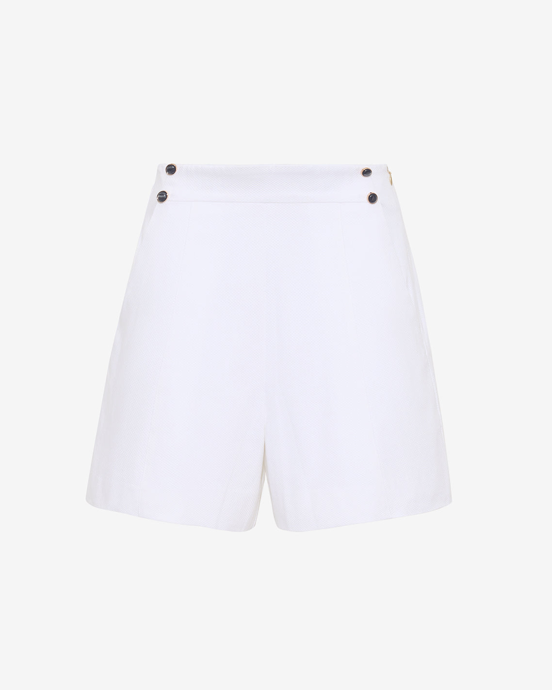 Draper James Magnolia White Tailored Shorts in Pique