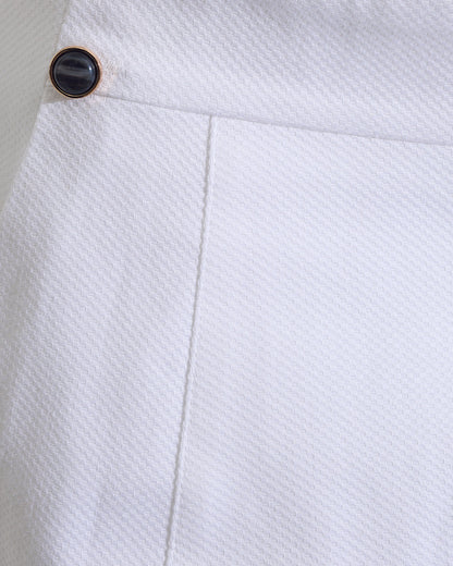 Draper James Magnolia White Tailored Shorts in Pique