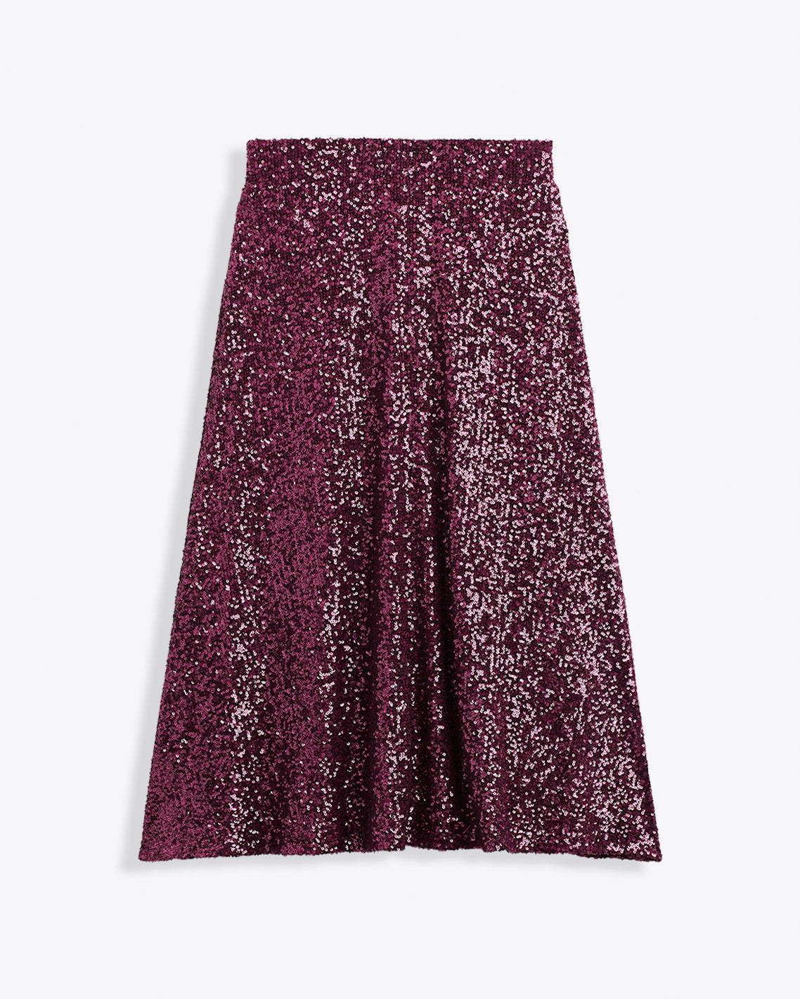 Draper James Burgundy Sequin Midi Skirt – Festive Sparkle