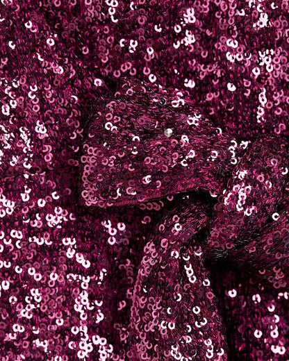 Draper James Burgundy Sequin Midi Skirt – Festive Sparkle