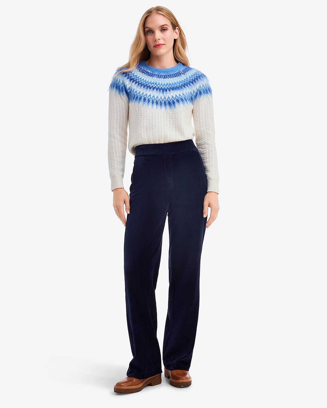 Draper James Nassau Navy Corduroy Pants | Women's Fall Pants by Draper James
