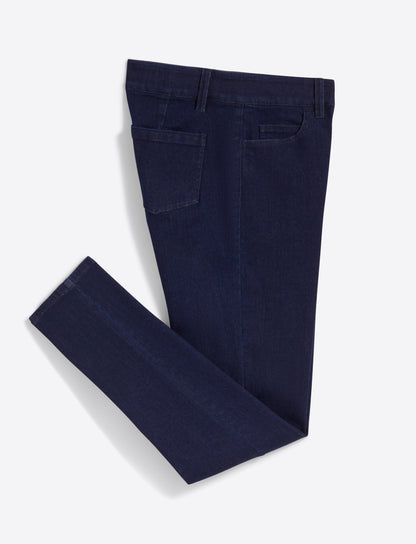 Draper James Dark Wash Mid-Rise Slim Jeans in Dark Wash