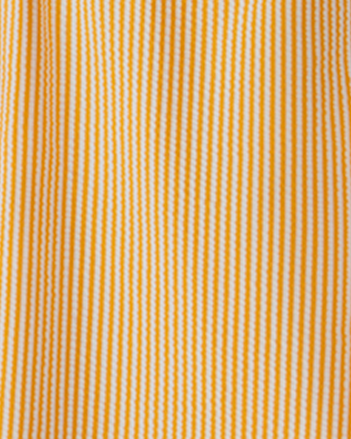 Draper James Yellow Seersucker Ruffle Tank One Piece Swimsuit