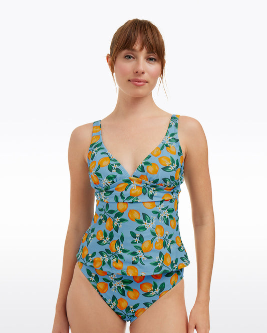 Draper James Lemon Blossom Lemon Blossom Triangle Tankini