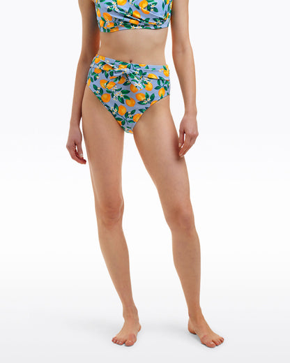 Draper James Lemon Blossom Lemon Blossom High Waist Bottom with Belt