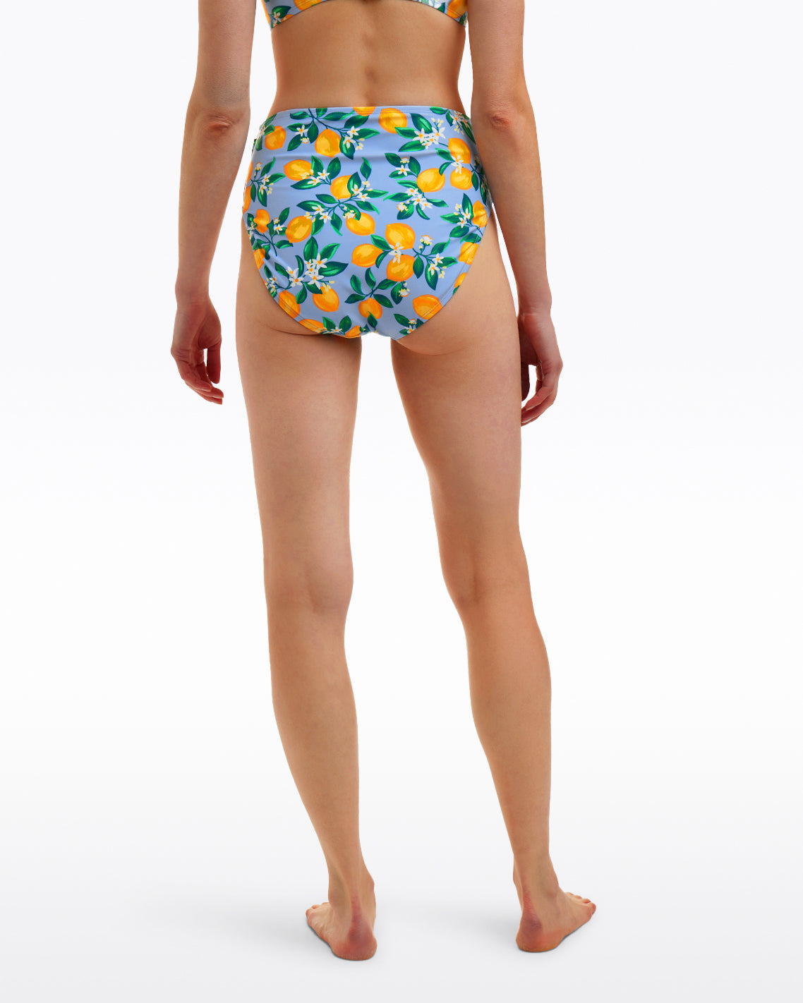 Draper James Lemon Blossom Lemon Blossom High Waist Bottom with Belt